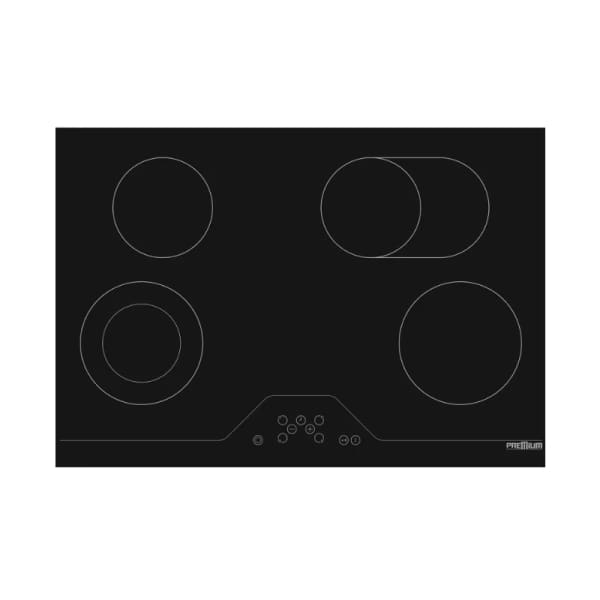 Plaque électrique PREMIUM 4 Feux noir en verre (PVC84.B01) Plaque électrique PREMIUM 4 Feux noir en verre (PVC84.B01)